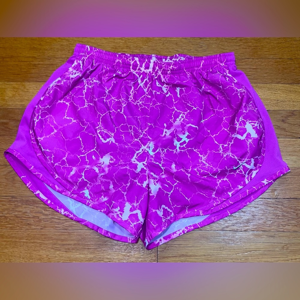 Nike Fit Dry Tempo Track Running Pink Shorts w/ liner Womens MEDIUM